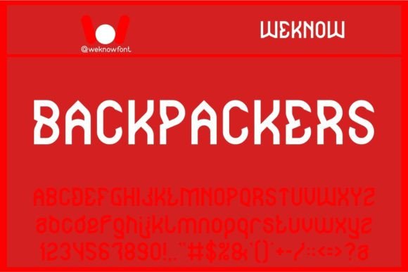 Backpackers: A Techno-Sci-Fi Font for Bold Design Projects