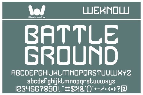 Battle Ground: A Gothic Font with Modern Edge