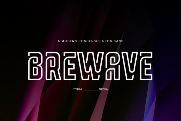 Brewave: A Neon-Infused Typeface for Bold, Modern Projects