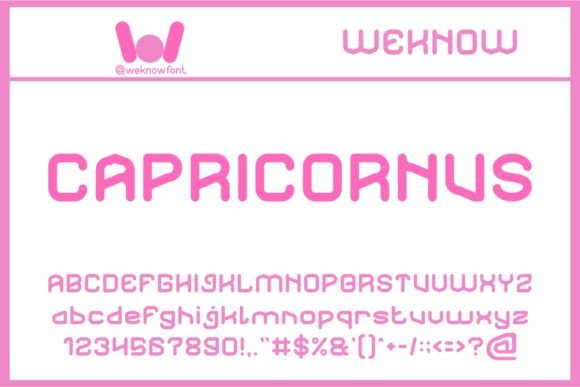 Capricornus: A Typeface Forged in the Future