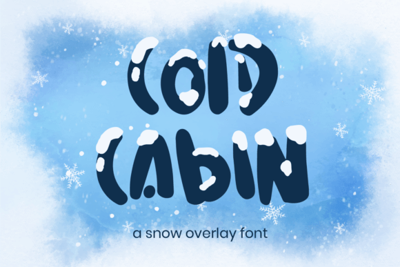 Cold Cabin: A Display Font with Built-In Winter Magic