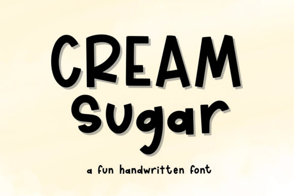 Cream Sugar: A Display Font for Modern Branding and Design