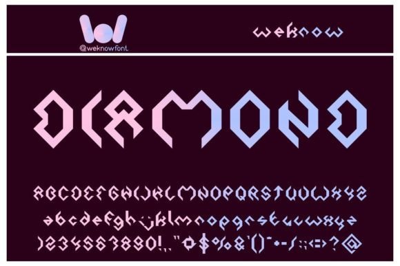 Diamond Font: Where Gothic Edge Meets Modern Precision