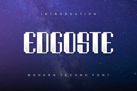 Edgoste: A Bold Typeface for High-Impact Visual Identity