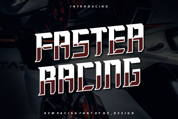 Faster Racing: A Bold Typeface for High-Impact Branding