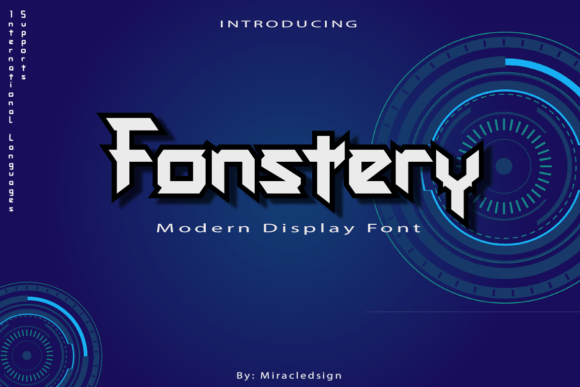 Fonstery: A Display Typeface for Modern Tech Aesthetics