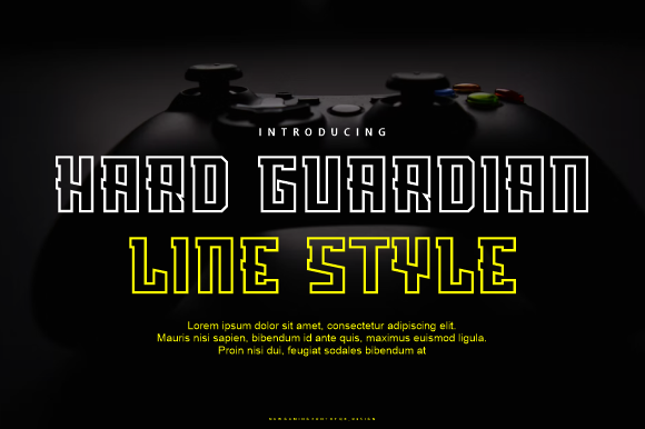 Hard Guardian Line: The Bold Typeface for Impactful Design