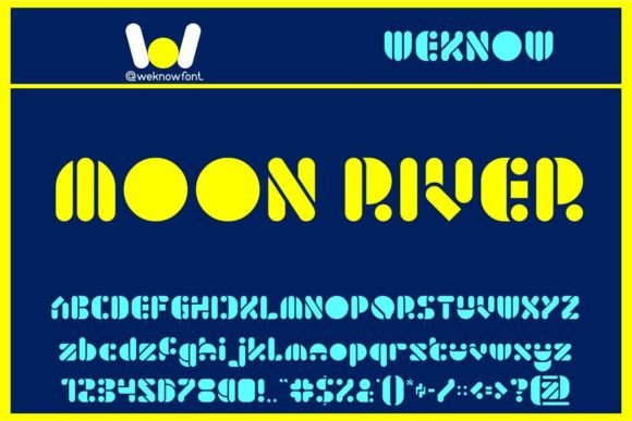 Moon River: The Techno-SciFi Font for Bold Branding