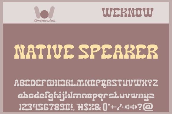 Native Speaker: The Bold Display Font for Modern Branding