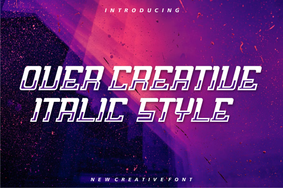 Over Creative: A Bold Typeface for Modern Branding
