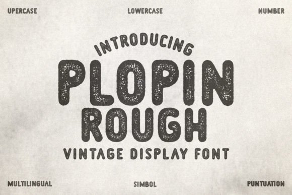 Plopin Rough: The Vintage Typeface with Real Character