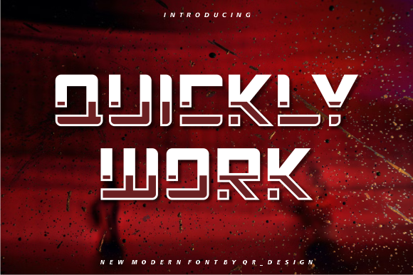 Quickly Work: The Bold Typeface for Modern Branding