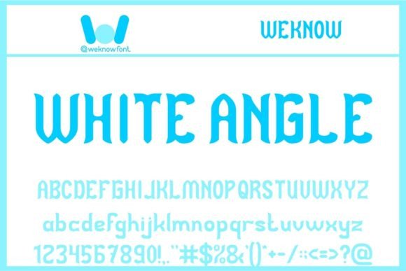 White Angle: A Modern Gothic Display Font for Bold Projects