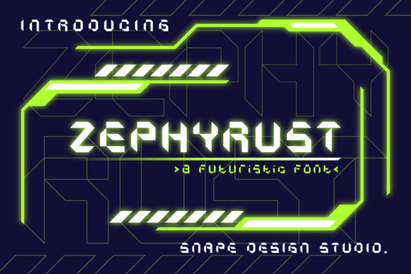 Zephyrust: The Futuristic Display Font for Bold Branding